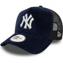 marinbla-truckerkeps-9forty-a-frame-cord-new-york-yankees-mlb-fran-new-era