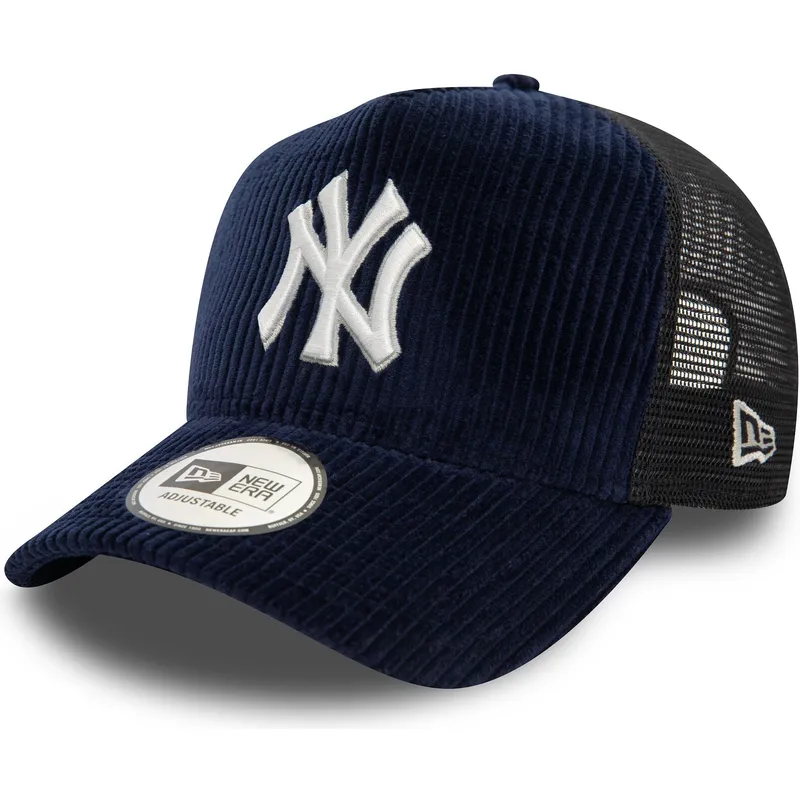 new-era-new-york-yankees-mlb-9forty-a-frame-cord-marinbla-truckerkeps