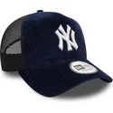 new-era-new-york-yankees-mlb-9forty-a-frame-cord-marinbla-truckerkeps