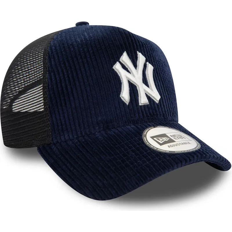 new-era-new-york-yankees-mlb-9forty-a-frame-cord-marinbla-truckerkeps