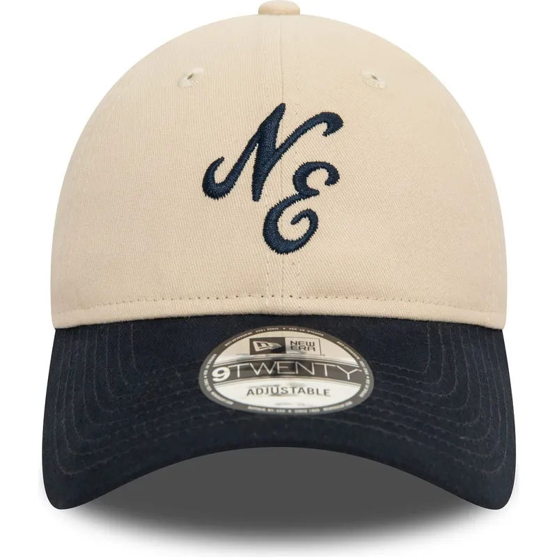 justerbar-beige-och-marinbla-bojd-keps-9twenty-peached-cotton-fran-new-era