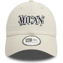 beige-justerbar-bojd-keps-9twenty-scribble-ac-milan-serie-a-fran-new-era