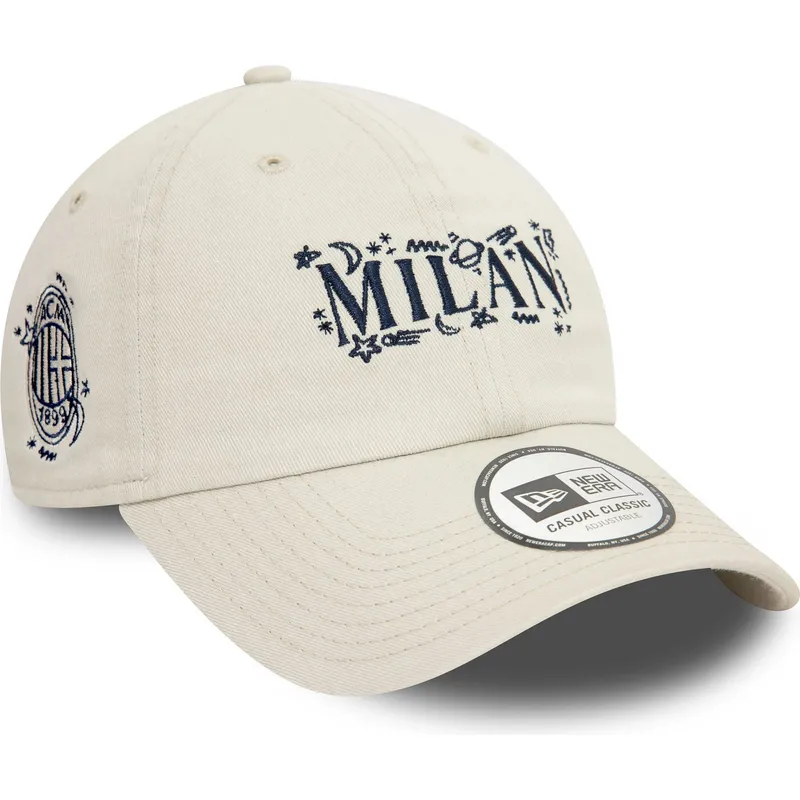 beige-justerbar-bojd-keps-9twenty-scribble-ac-milan-serie-a-fran-new-era