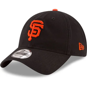 Justerbar svart böjd keps 9TWENTY Core Classic från San Francisco Giants MLB av New Era