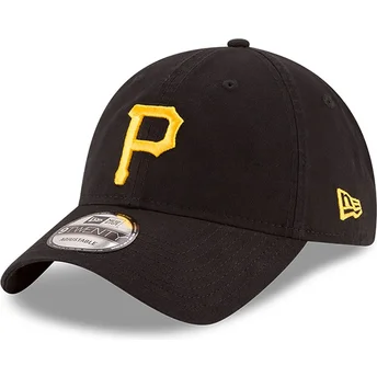 Justerbar svart böjd keps 9TWENTY Core Classic från Pittsburgh Pirates MLB av New Era