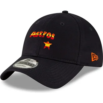 Justerbar mörkblå böjd keps 9TWENTY Core Classic Houston Astros MLB från New Era