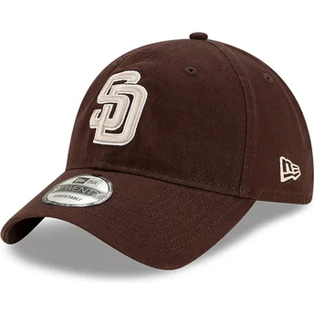 Brun böjd justerbar keps 9TWENTY Core Classic från San Diego Padres MLB av New Era