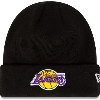 Svart Essential Cuff-mössa från Los Angeles Lakers NBA av New Era