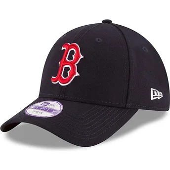 Justerbar marinblå kurvad keps för pojke 9FORTY The League från Boston Red Sox MLB av New Era