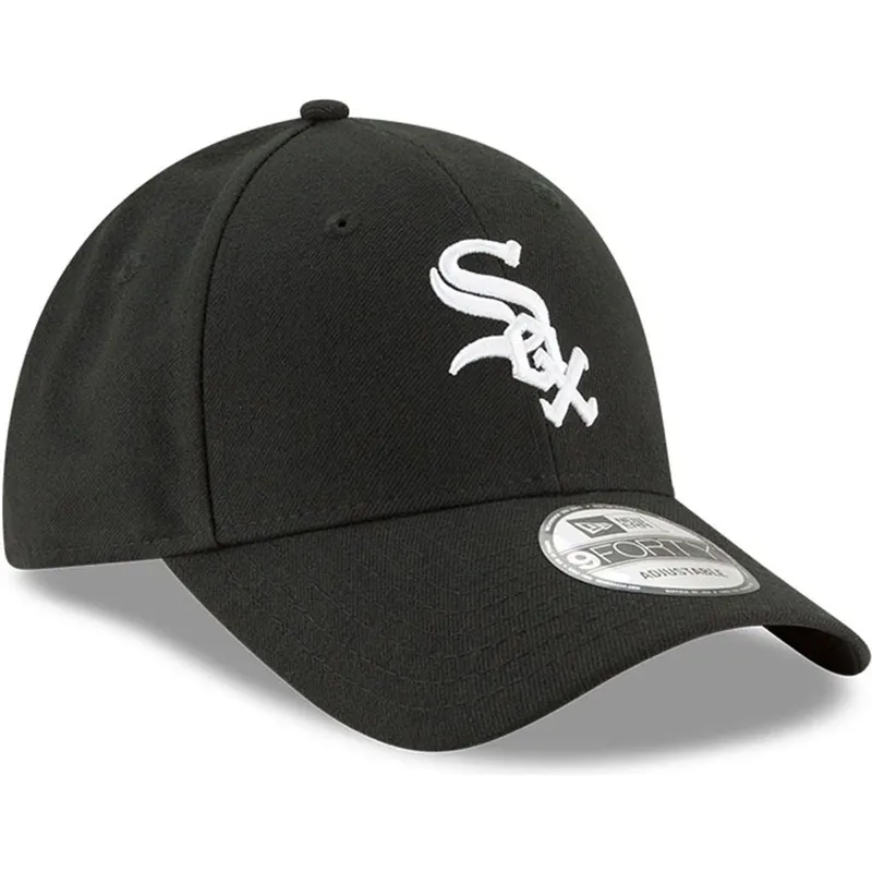 svart-bojd-justerbar-keps-for-barn-9forty-the-league-fran-chicago-white-sox-mlb-av-new-era