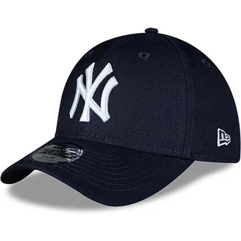 New Era MLB New York Yankees 9FORTY The League justerbar marinblå böjd keps för barn