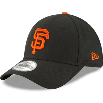 San Francisco Giants MLB New Era 9FORTY The League justerbar svart böjd keps för barn
