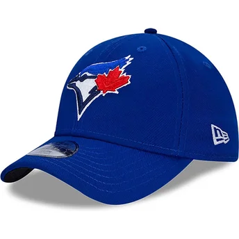 Justerbar blå böjd keps för pojke 9FORTY The League från Toronto Blue Jays MLB av New Era