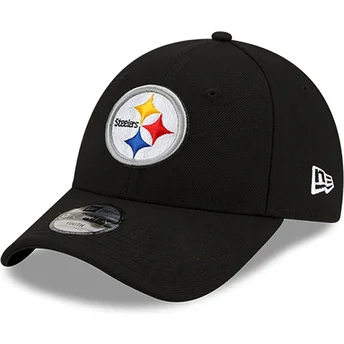 Justerbar svart böjd keps för pojke 9FORTY The League från Pittsburgh Steelers NFL av New Era