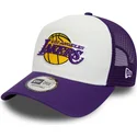 los-angeles-lakers-nba-vit-och-lila-a-frame-team-colour-truckerkeps-fran-new-era