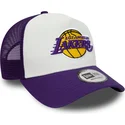 los-angeles-lakers-nba-vit-och-lila-a-frame-team-colour-truckerkeps-fran-new-era
