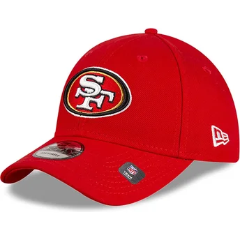 Justerbar röd kurvad keps 9FORTY The League Team Colour från San Francisco 49ers NFL av New Era