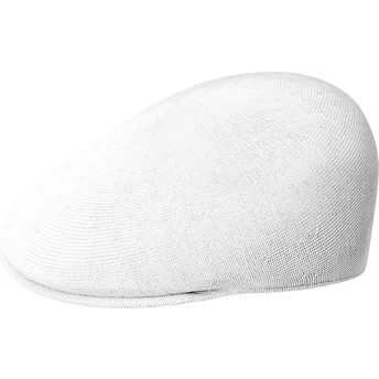 Kangol vit sömlös tropisk 507 vit baskerkeps