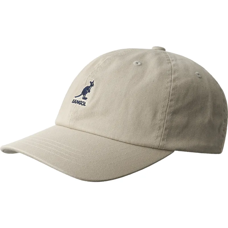 gorra-curva-beige-ajustable-washed-baseball-khaki-de-kangol