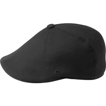 Svart basker Wool Flexfit 504 Black från Kangol