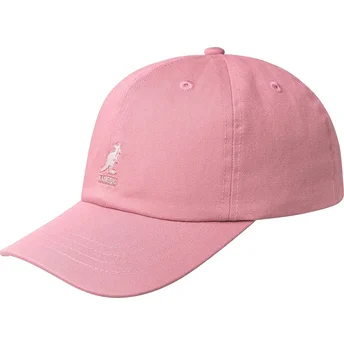 Justerbar rosa kurvad tvättad basebollkeps Pepto från Kangol