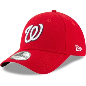 Kepsar böjd röd justerbart band 9FORTY The League från Washington Nationals MLB av New Era