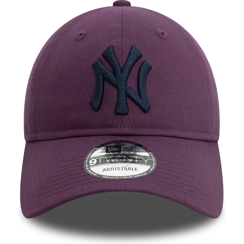 new-era-new-york-yankees-mlb-9twenty-league-essential-justerbar-violett-bojd-keps-med-marinbla-logotyp