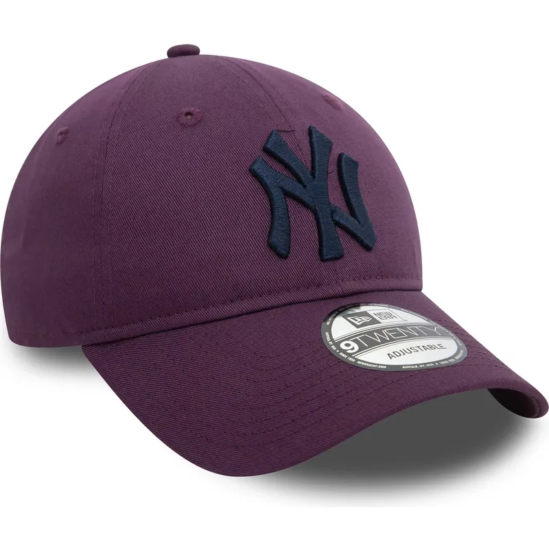 new-era-new-york-yankees-mlb-9twenty-league-essential-justerbar-violett-bojd-keps-med-marinbla-logotyp