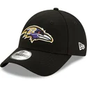 new-era-curved-brim-9forty-the-league-baltimore-ravens-nfl-black-adjustable-cap