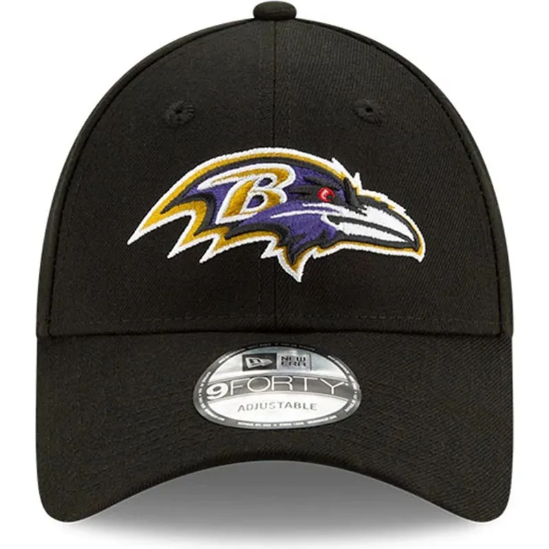 svart-justerbar-kurvad-keps-9forty-the-league-fran-baltimore-ravens-nfl-av-new-era