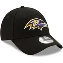 svart-justerbar-kurvad-keps-9forty-the-league-fran-baltimore-ravens-nfl-av-new-era
