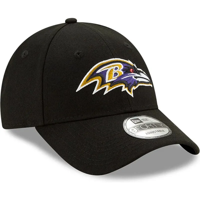 svart-justerbar-kurvad-keps-9forty-the-league-fran-baltimore-ravens-nfl-av-new-era