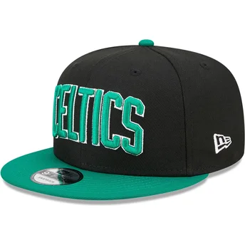 Svart och grön platt keps snapback 9FIFTY Statement från Boston Celtics NBA av New Era