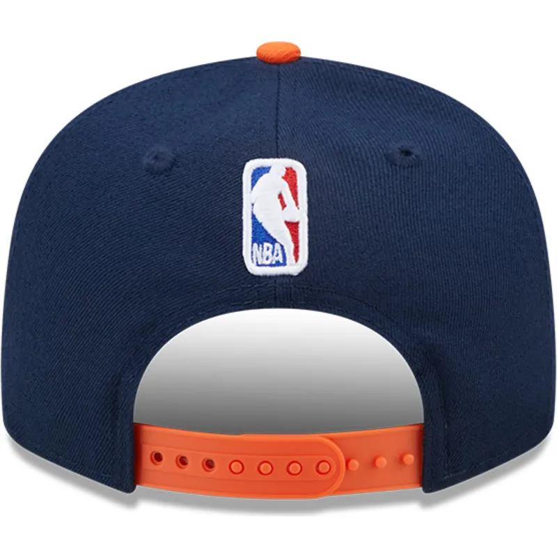 platt-keps-marinbla-och-orange-snapback-9fifty-statement-fran-new-york-knicks-nba-av-new-era