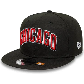 Svart platt snapback keps 9FIFTY Statement från Chicago Bulls NBA av New Era