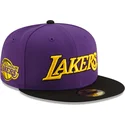 platt-keps-lila-och-svart-justerad-59fifty-statement-fran-los-angeles-lakers-nba-av-new-era