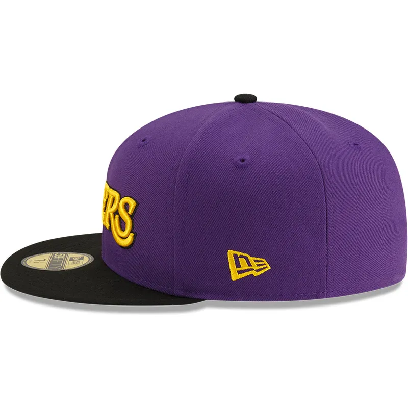 platt-keps-lila-och-svart-justerad-59fifty-statement-fran-los-angeles-lakers-nba-av-new-era