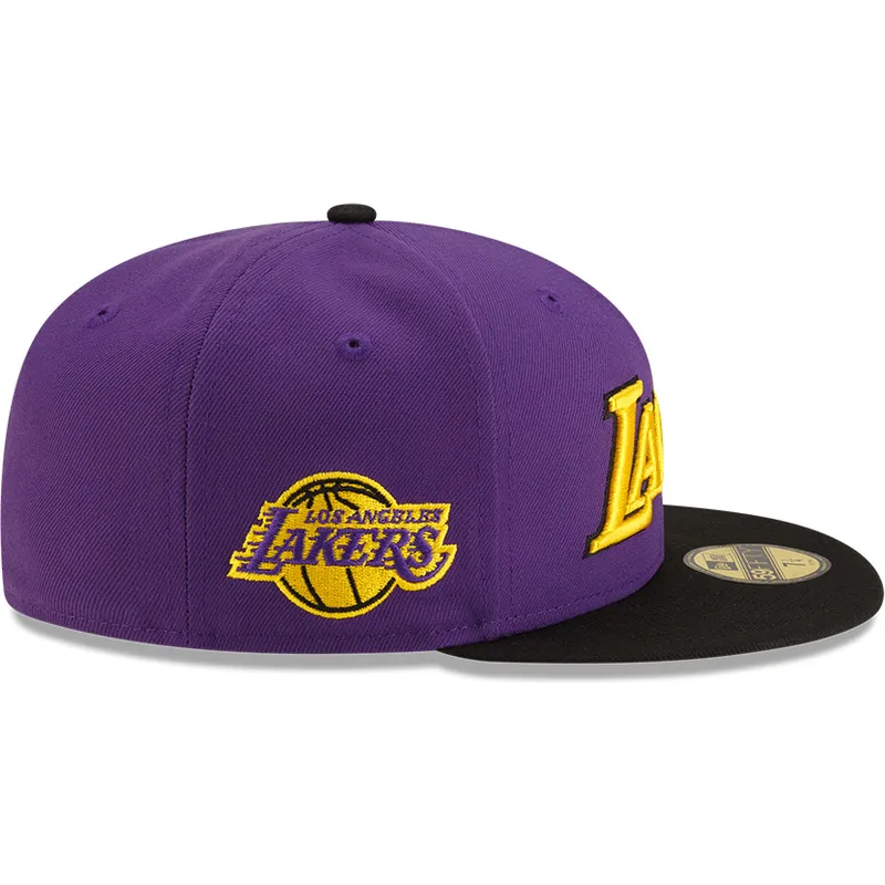 platt-keps-lila-och-svart-justerad-59fifty-statement-fran-los-angeles-lakers-nba-av-new-era