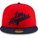 gorra-plana-roja-y-azul-marino-ajustada-59fifty-statement-de-los-angeles-clippers-nba-de-new-era