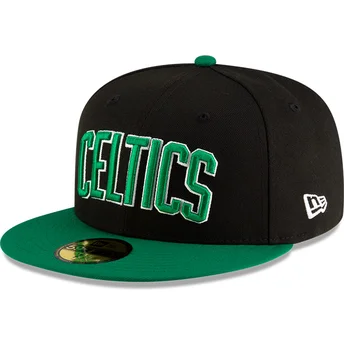 Svart och grön justerbar 59FIFTY Statement keps från Boston Celtics NBA av New Era