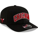 svart-bojd-keps-snapback-9seventy-statement-stretch-snap-fran-chicago-bulls-nba-av-new-era