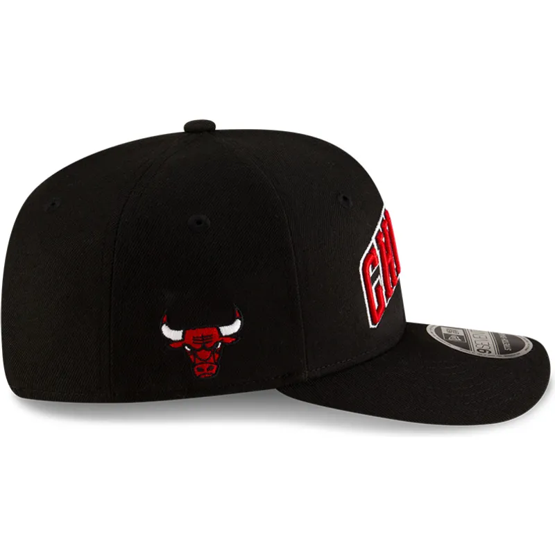 svart-bojd-keps-snapback-9seventy-statement-stretch-snap-fran-chicago-bulls-nba-av-new-era