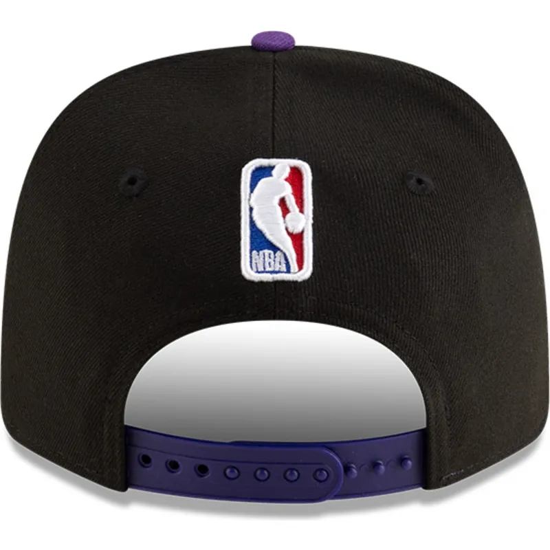 violett-och-svart-bojd-keps-snapback-9seventy-statement-stretch-snap-fran-los-angeles-lakers-nba-av-new-era