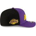 violett-och-svart-bojd-keps-snapback-9seventy-statement-stretch-snap-fran-los-angeles-lakers-nba-av-new-era