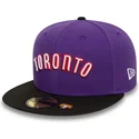 gorra-plana-violeta-y-negra-ajustada-59fifty-classic-de-toronto-raptors-nba-de-new-era