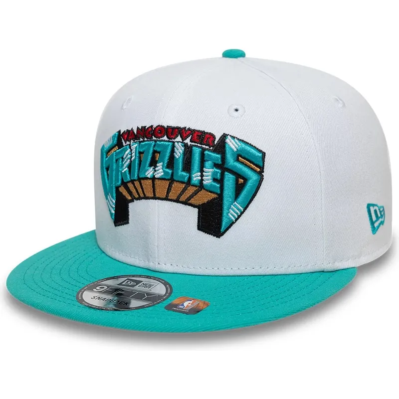 vit-och-gron-platt-snapback-keps-9fifty-classic-fran-memphis-grizzlies-nba-av-new-era