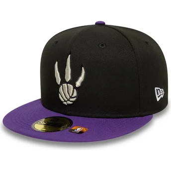 Svart och lila justerbar 59FIFTY Classic keps för Toronto Raptors NBA från New Era