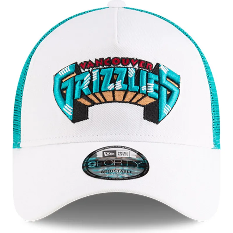 vit-och-gron-trucker-keps-a-frame-classic-fran-memphis-grizzlies-nba-av-new-era