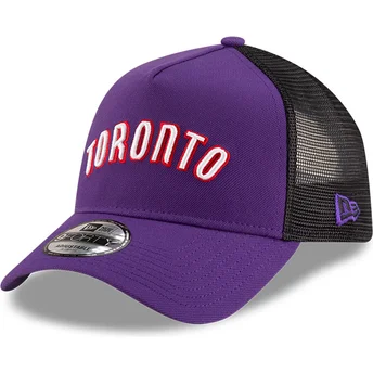 Toronto Raptors NBA A Frame Classic lila och svart truckerkeps från New Era