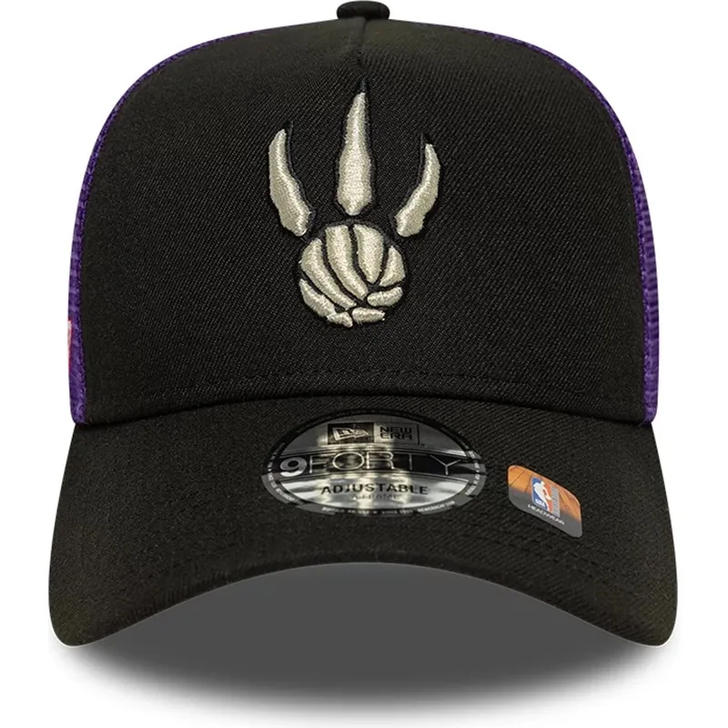 svart-och-lila-trucker-keps-a-frame-classic-fran-toronto-raptors-nba-av-new-era